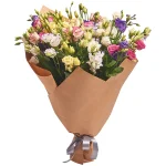 Букет из 25 разноцветных эустом