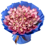 Букет из 35 розовых орхидей